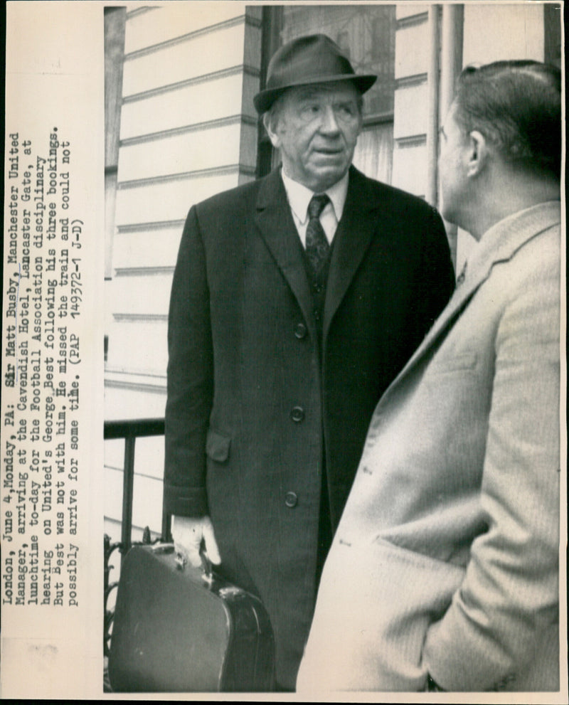 Sir Matt Busby - Vintage Photograph