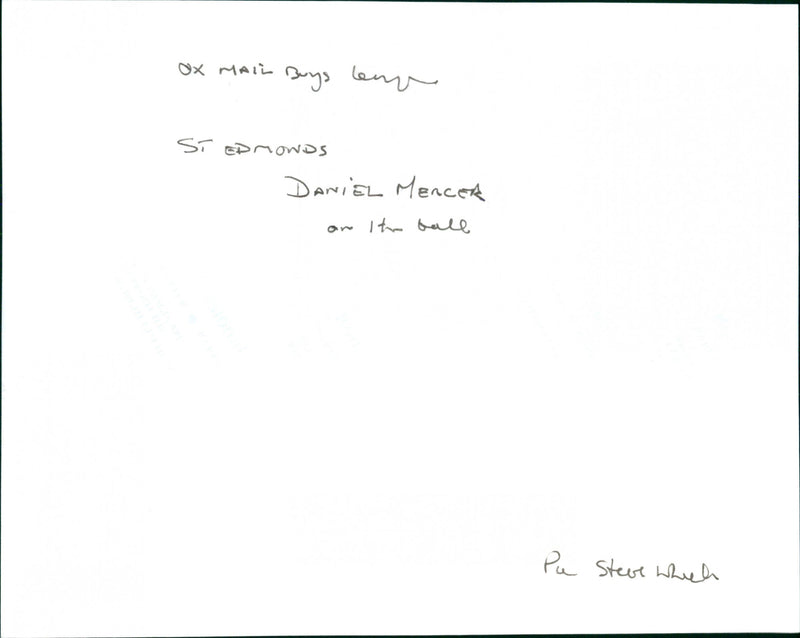 Daniel Mercer - Vintage Photograph