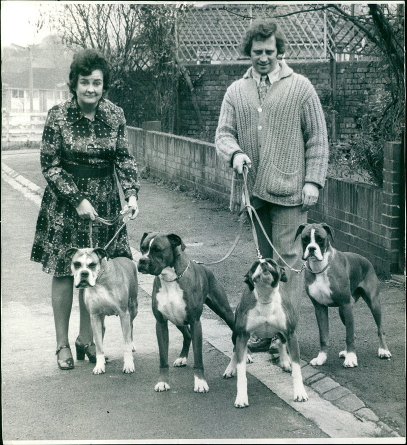 Miss Muriel Burton, Mr John Wilkinson - Vintage Photograph
