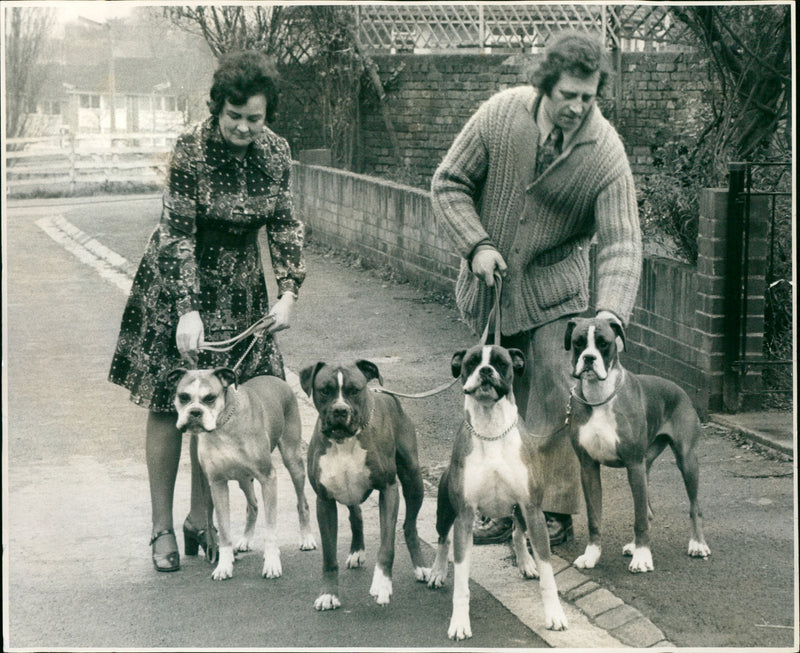 Miss Muriel Burton, Mr John Wilkinson - Vintage Photograph