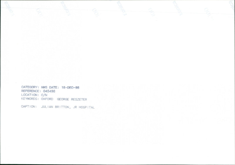 Julian Britton - Vintage Photograph