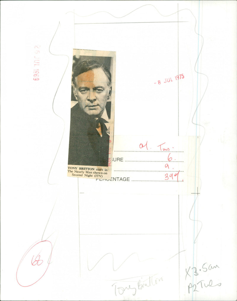 Tony Britton - Vintage Photograph