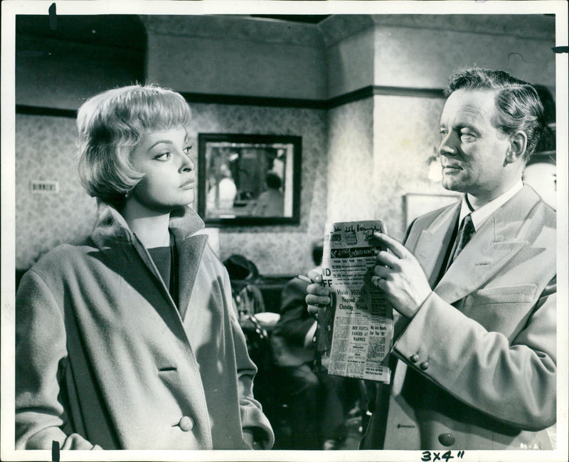 Nadja Tiller, Tony Britton - Vintage Photograph