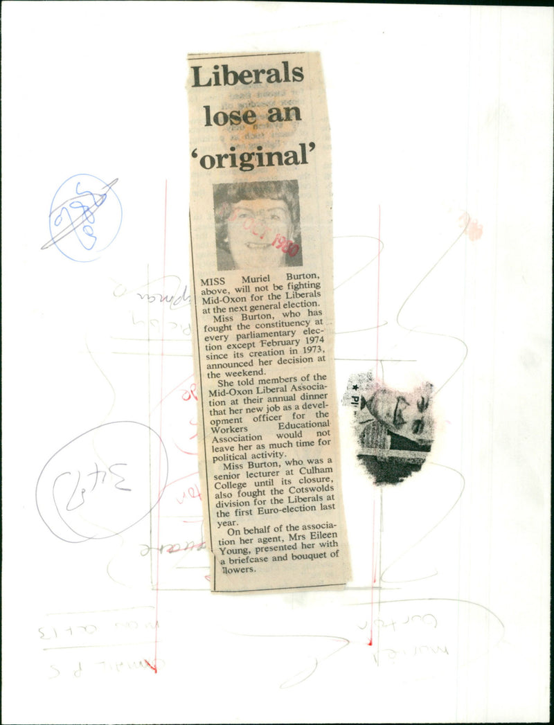 Miss Buriel Burton - Vintage Photograph