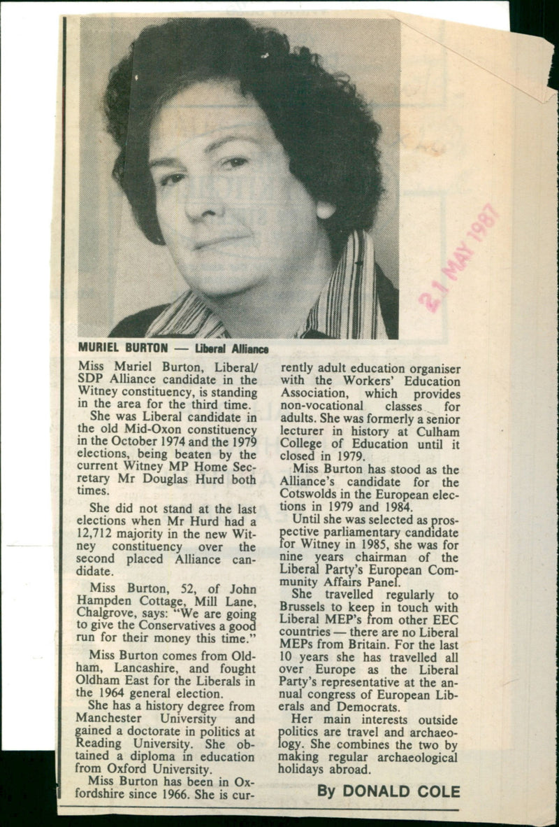 Muriel Burton - Vintage Photograph