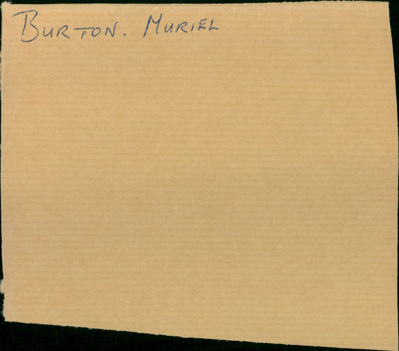 Burton Muriel - Vintage Photograph
