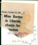 Miss Burton - Vintage Photograph