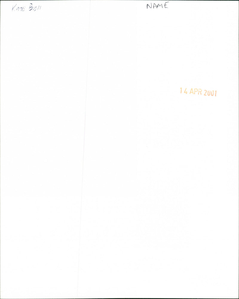 Kate Bush - Vintage Photograph