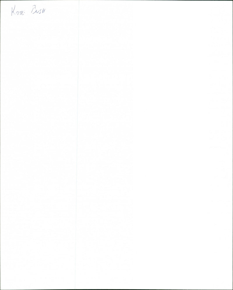 Kate Bush - Vintage Photograph