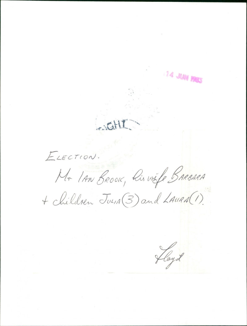 Ian Brook - Vintage Photograph