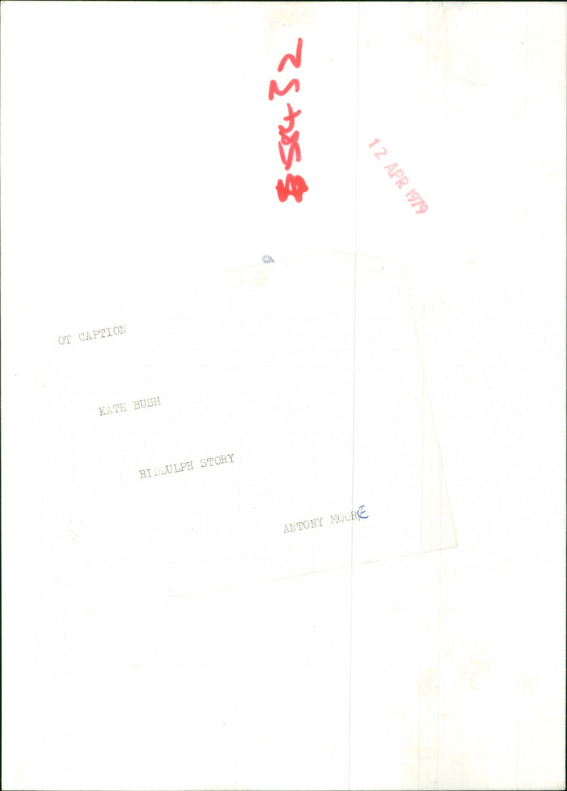 Kate Bush - Vintage Photograph