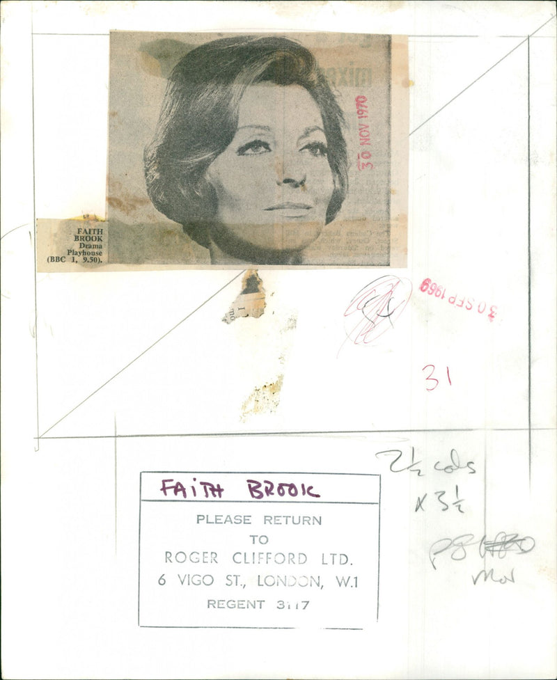 Faith Brook - Vintage Photograph