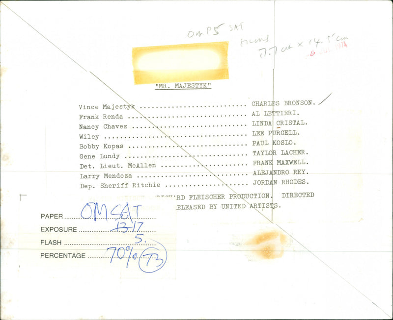 Charles Bronson - Vintage Photograph