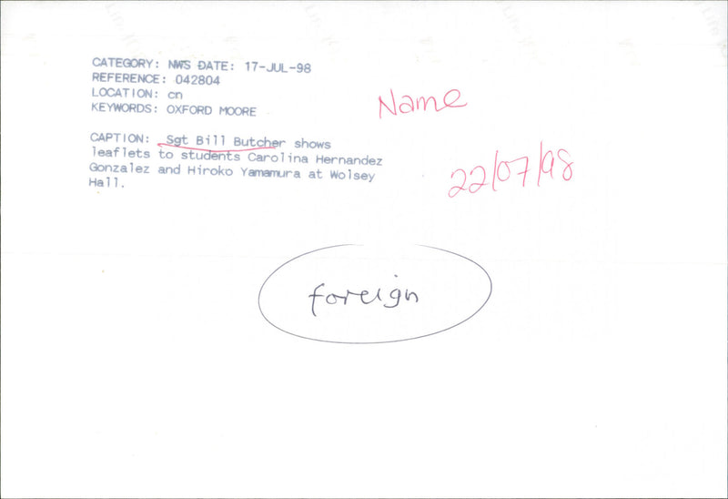 Sgt. Bill Butcher - Vintage Photograph