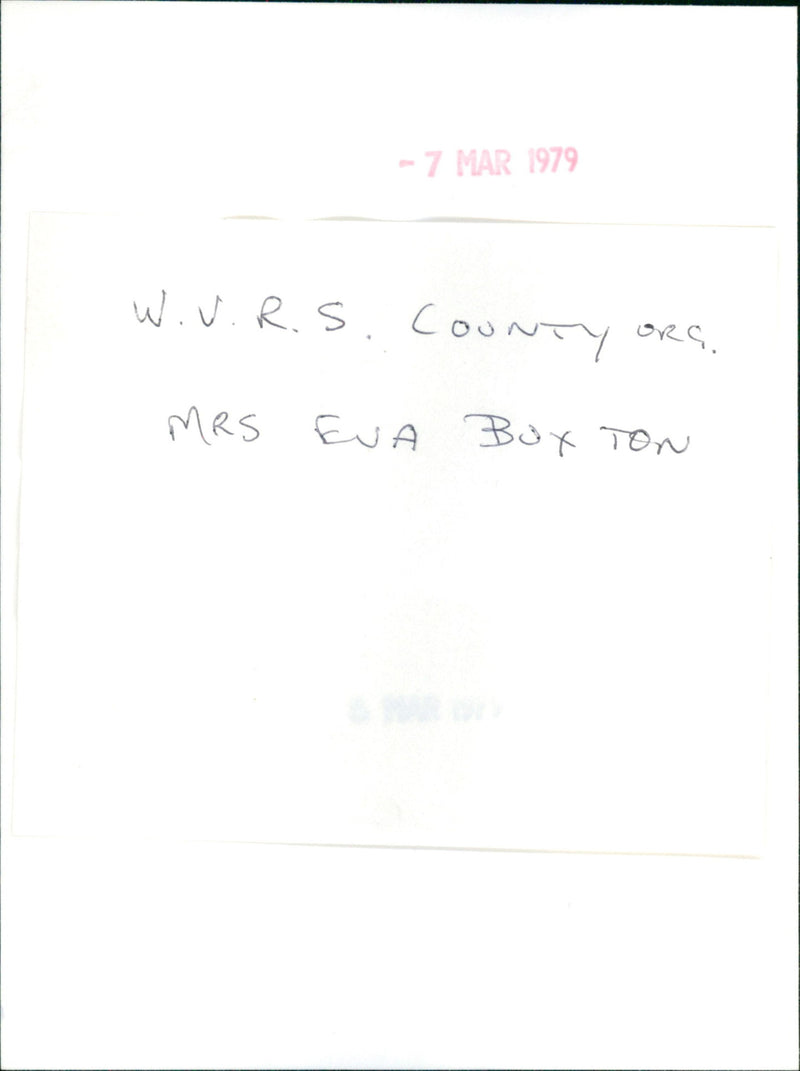 Eva Buxton - Vintage Photograph