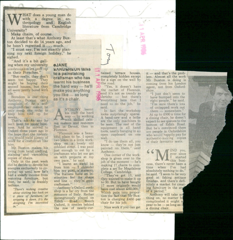 Anthony Buxton - Vintage Photograph