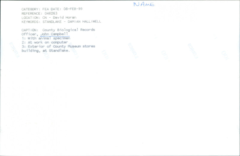 John Campbell - Vintage Photograph