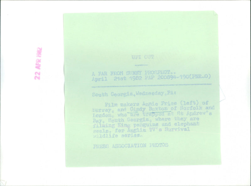 Cindy Buxton - Vintage Photograph