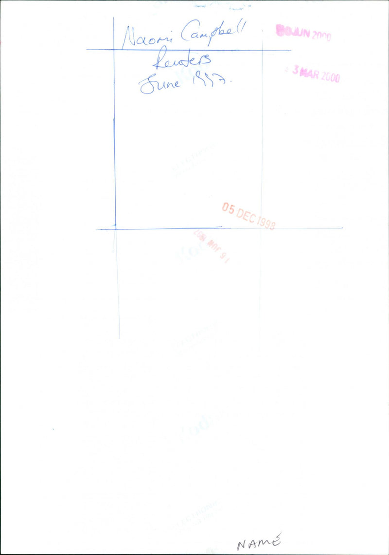 Naomi Campbell - Vintage Photograph