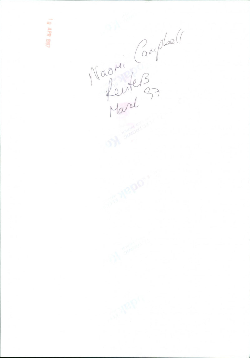 Naomi Campbell - Vintage Photograph