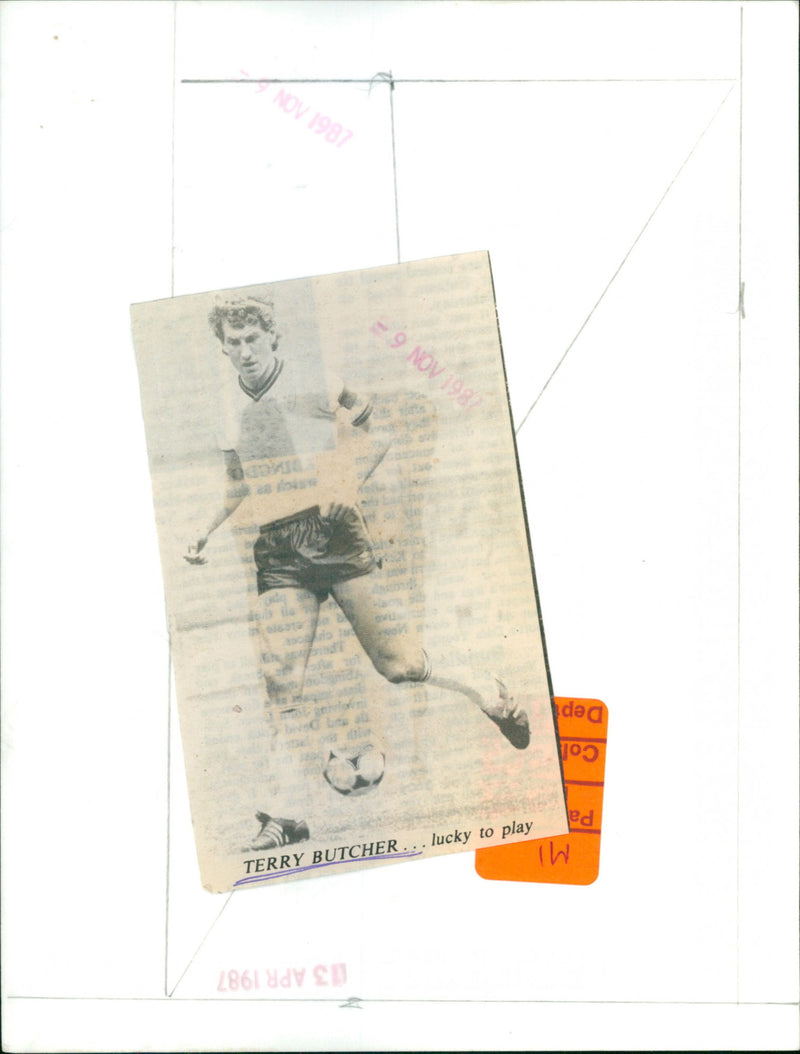 Terry Butcher - Vintage Photograph