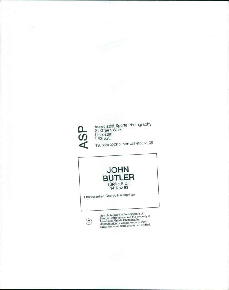 John Butler - Vintage Photograph