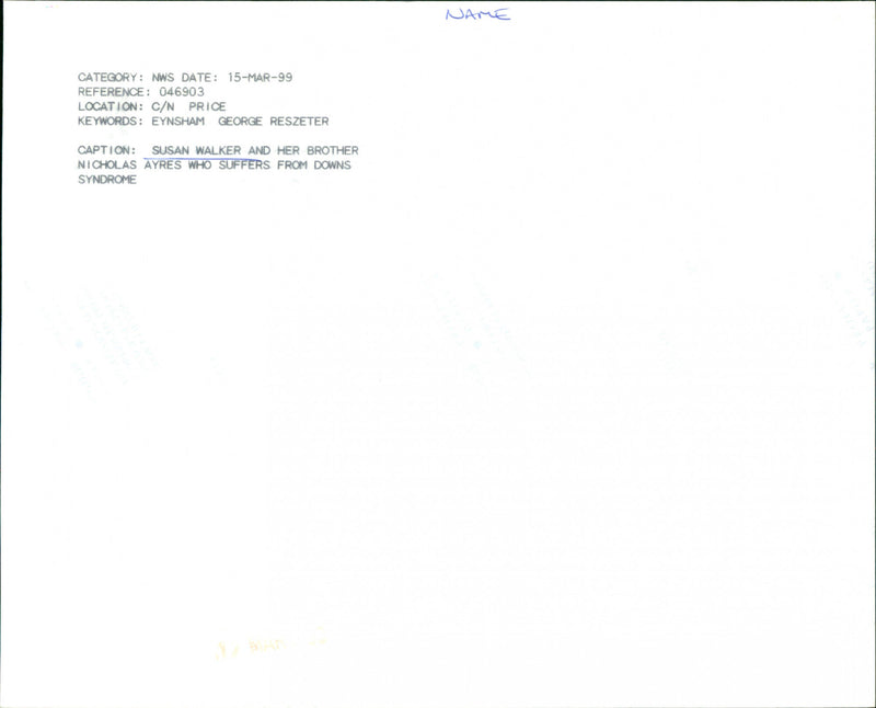 Susan Walker - Vintage Photograph