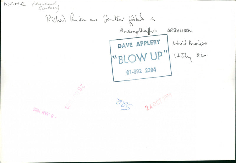 Richard Burton - Vintage Photograph