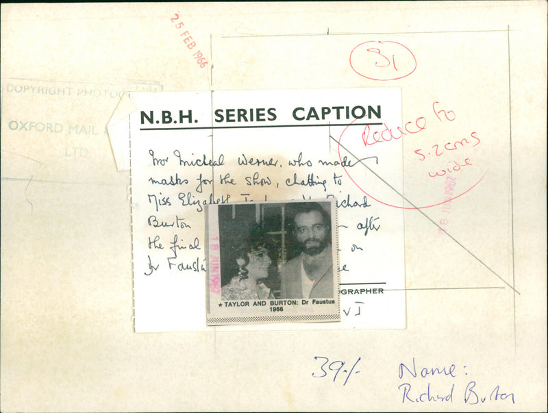 Richard Burton - Vintage Photograph