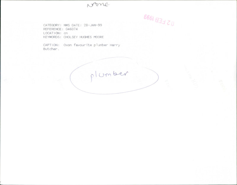 Harry Butcher - Vintage Photograph