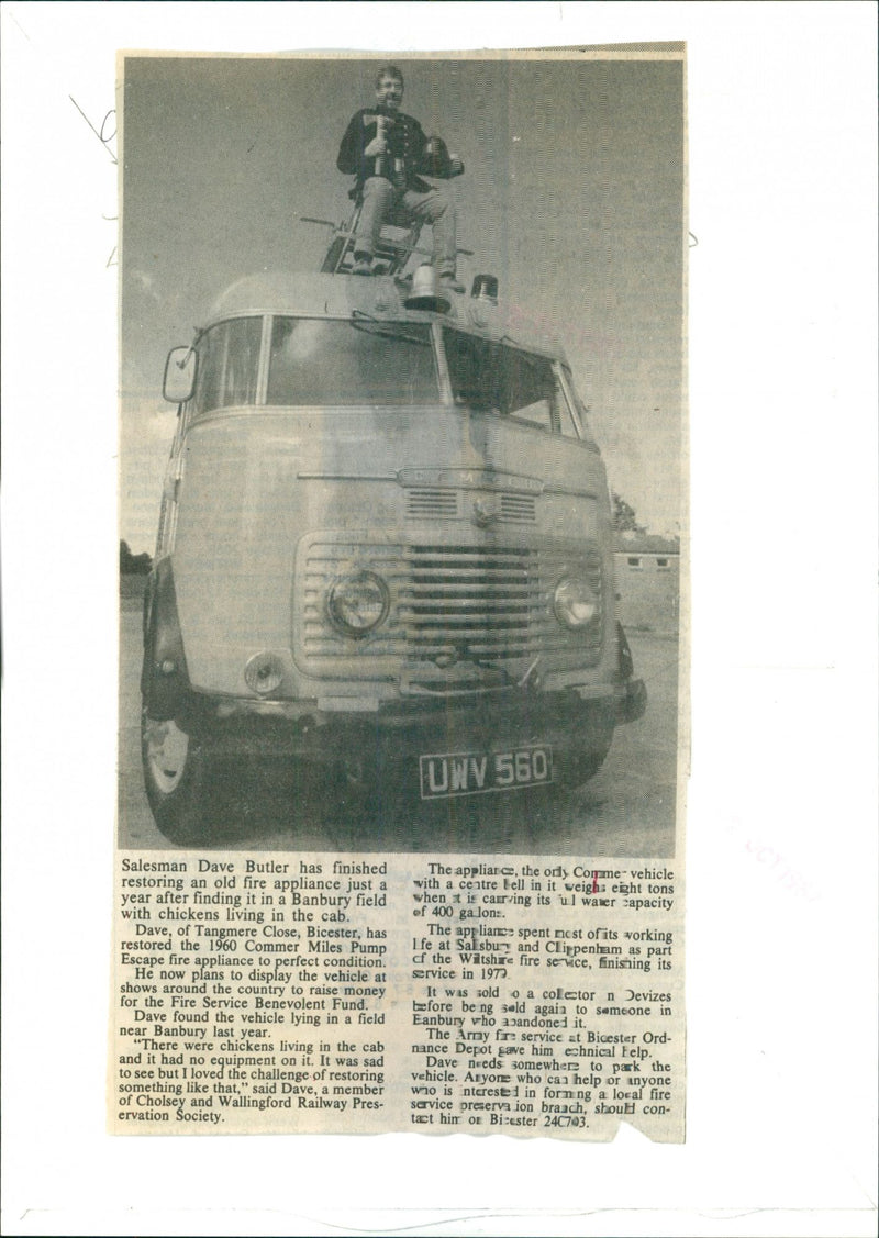 Dave Butler - Vintage Photograph