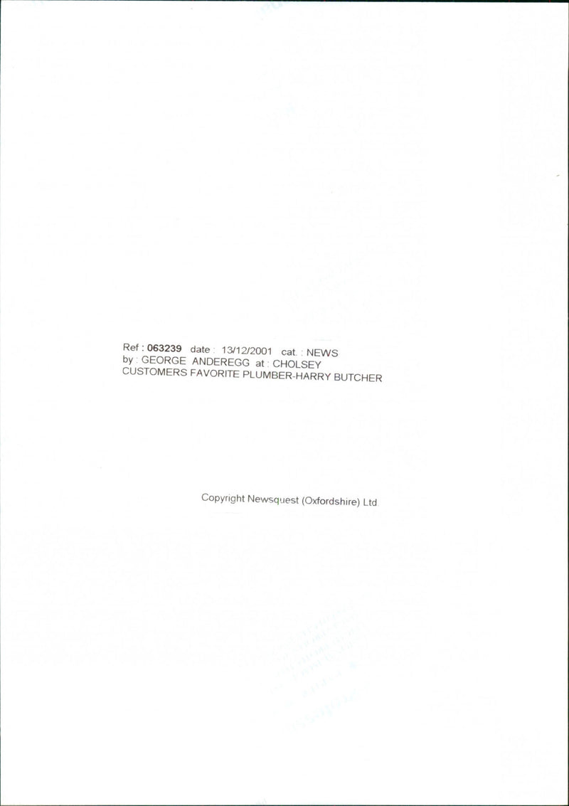 Harry Butcher - Vintage Photograph