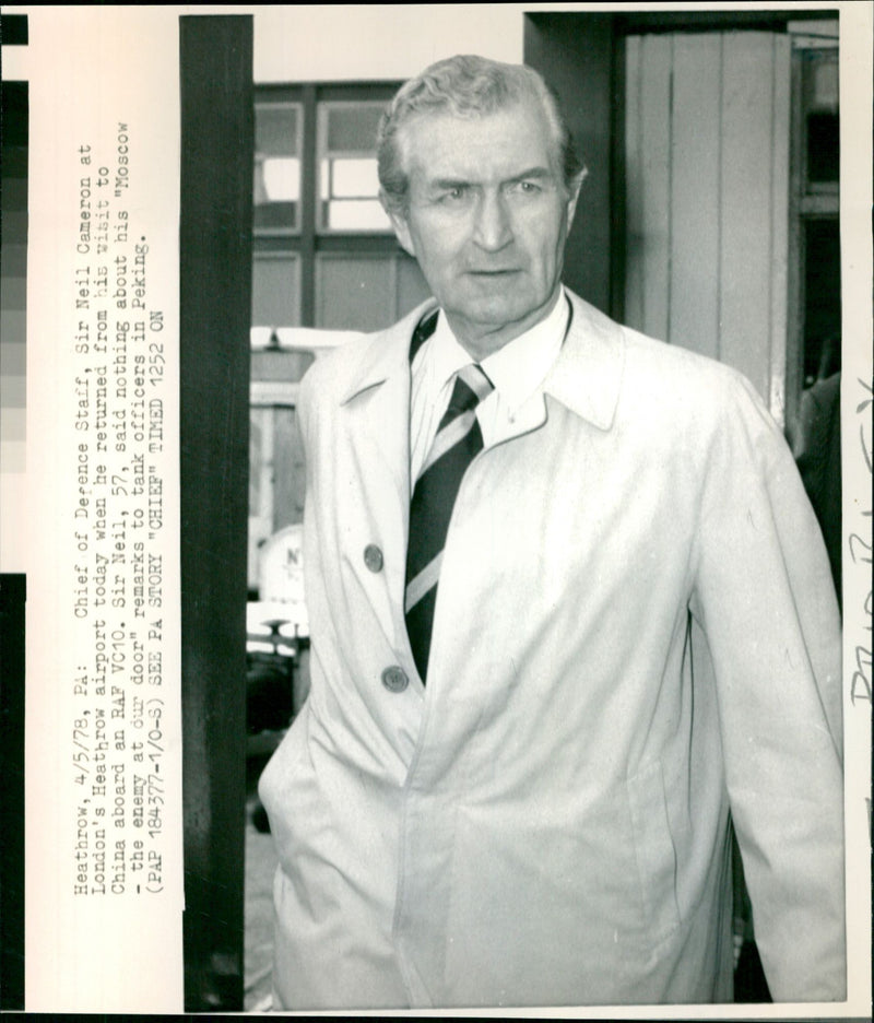 Sir Neil Cameron - Vintage Photograph