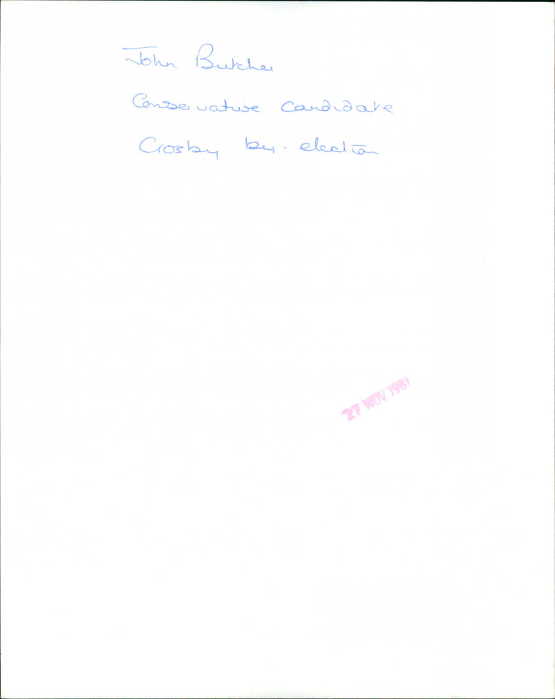 John Butcher - Vintage Photograph