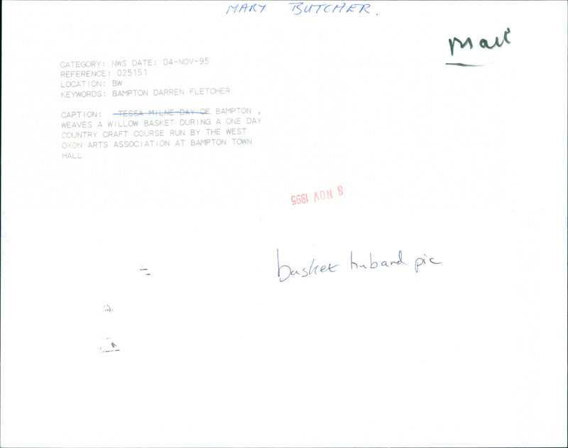 Mary Butcher - Vintage Photograph