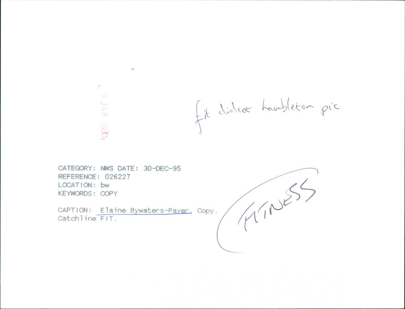 Elaine Bywaters-Paver - Vintage Photograph