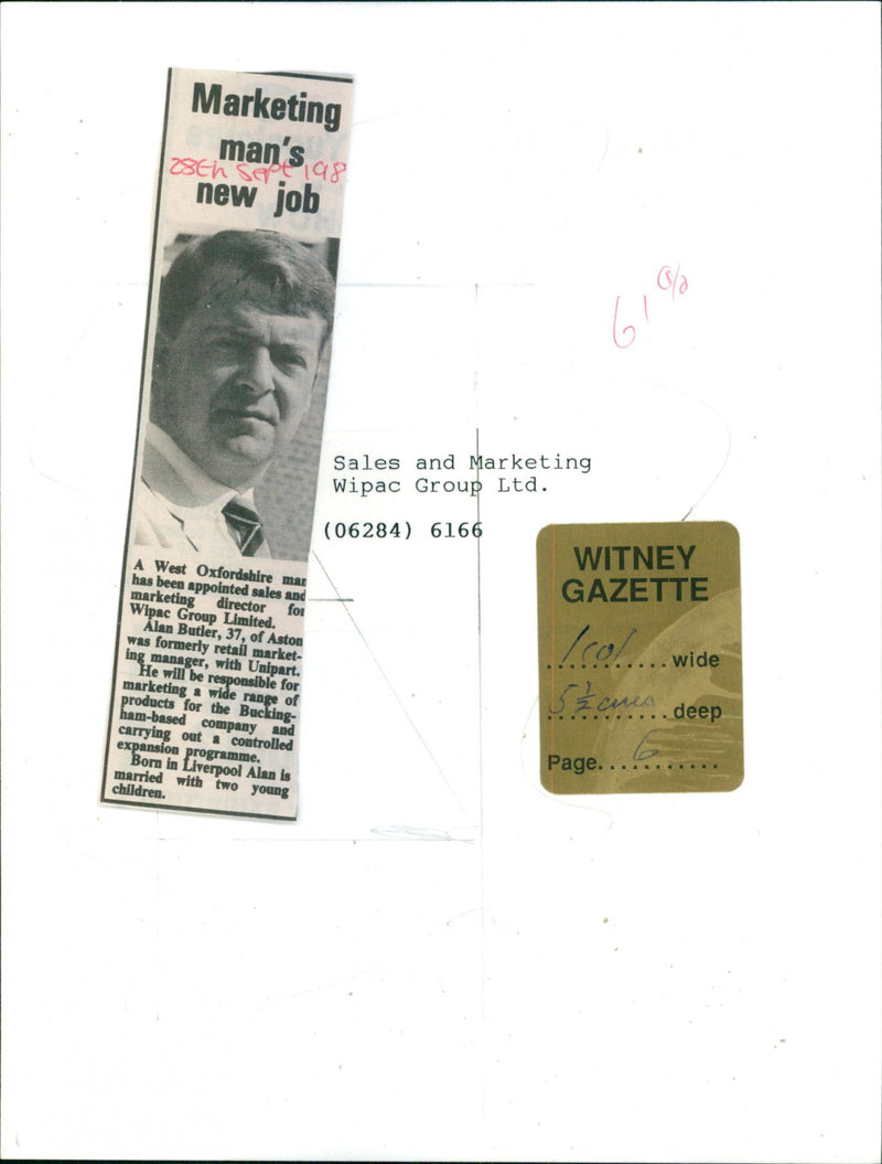 Alan Butler - Vintage Photograph