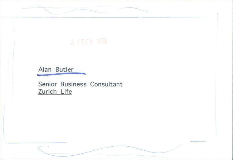 Alan Butler - Vintage Photograph