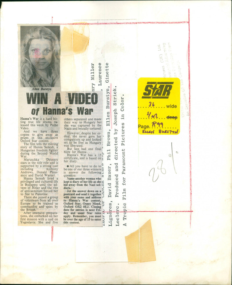 Ellen Burstyn - Vintage Photograph