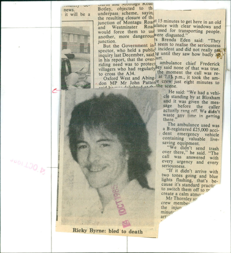 Ricky Byrne - Vintage Photograph