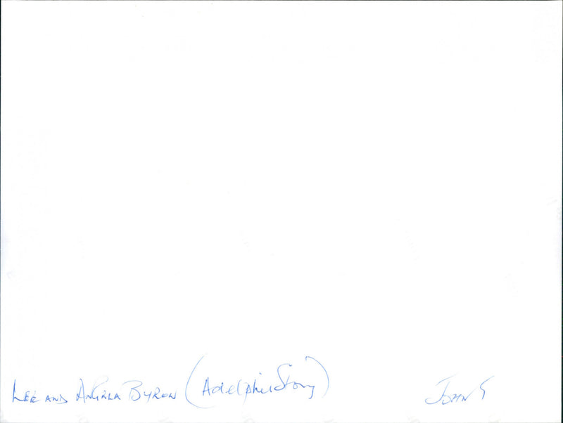 Lee and Angela Byron - Vintage Photograph