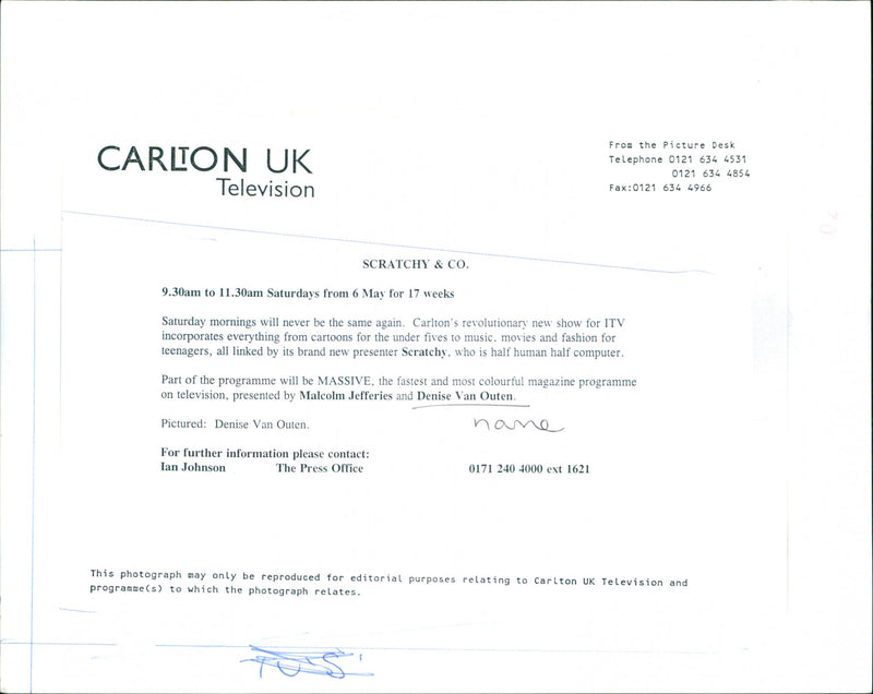 Denise Van Outen - Vintage Photograph