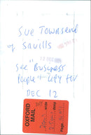 Sue Townsend - Vintage Photograph