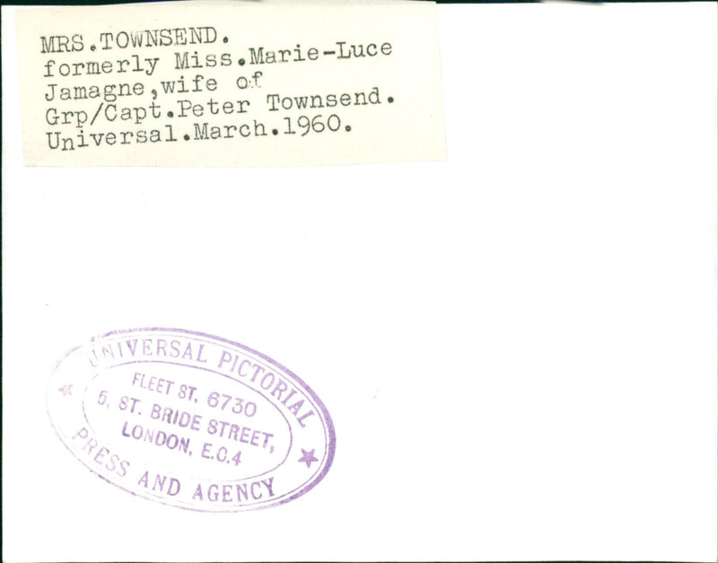 Marie-Luce Jamagne - Vintage Photograph