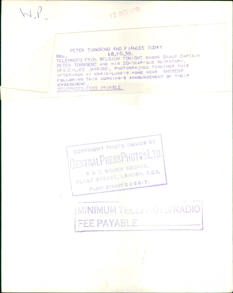 Group Captain Peter Townsend - Vintage Photograph