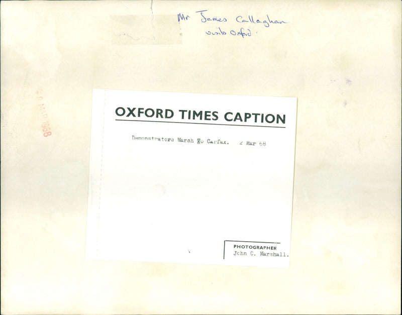 Mr James Callaghan - Vintage Photograph