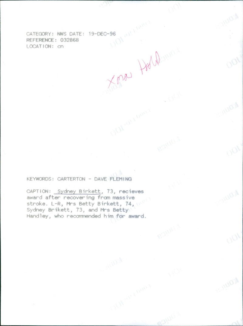 Sydney Birkett - Vintage Photograph