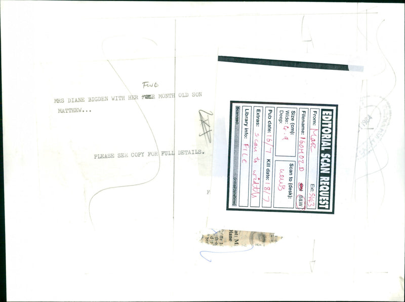 Matthew Bigden, Diane Bigden - Vintage Photograph