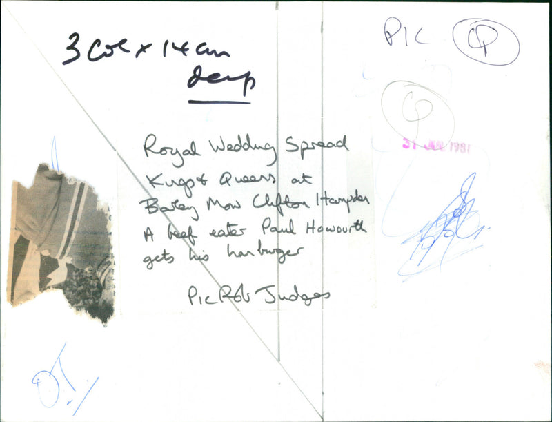 The royal wedding - Vintage Photograph