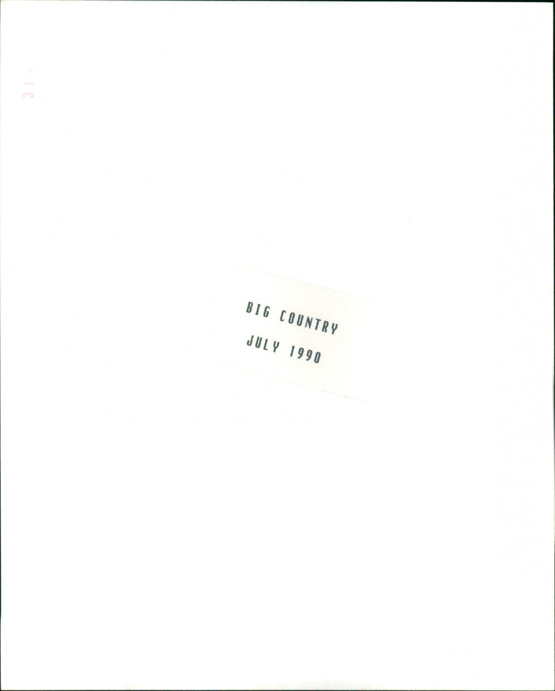 Big Country - Vintage Photograph